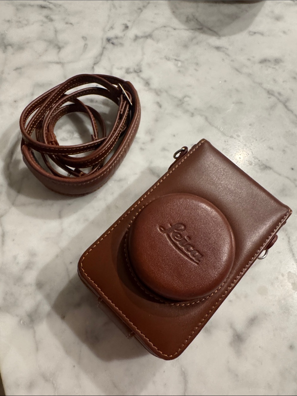 Leica Brown Leather Compact Camera case